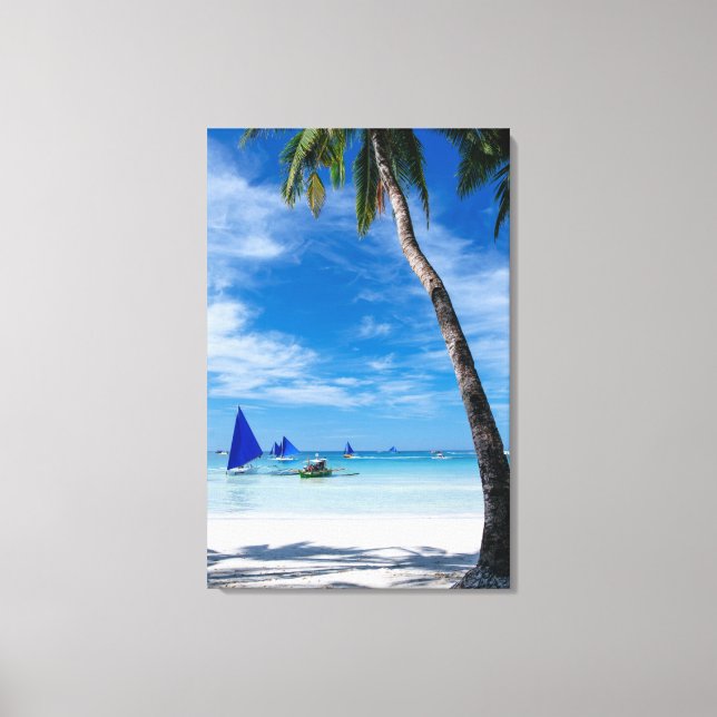 Lienzo Playa Blanca | Boracay, Filipinas (Anverso)