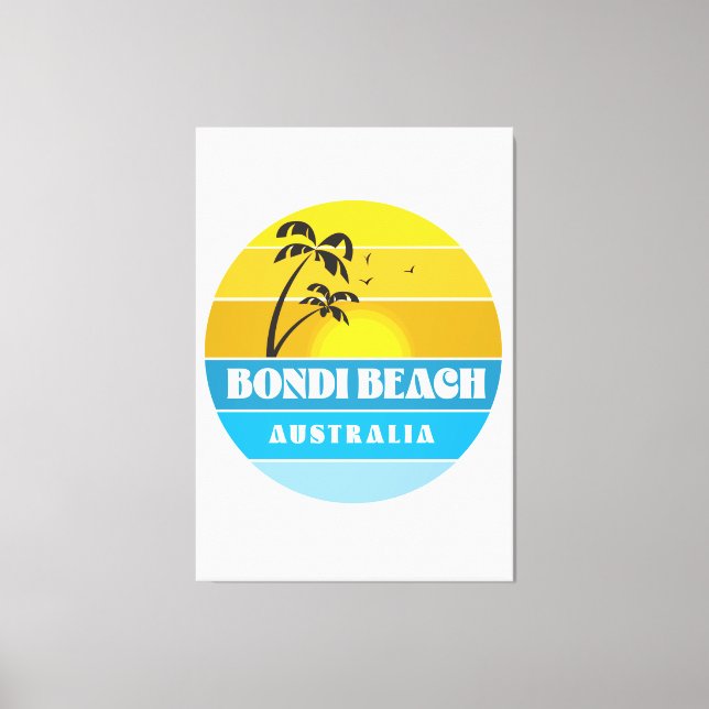 Lienzo Playa Bondi Australia (Anverso)