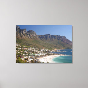 Lienzo Playa Camps Bay y los Doce Apóstoles