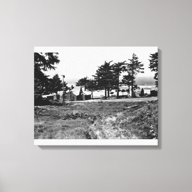 Lienzo Playa Cannon, Oregon Arcadia Cottages Océano (Anverso)