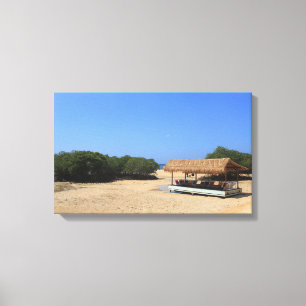 Lienzo Playa de arena tropical