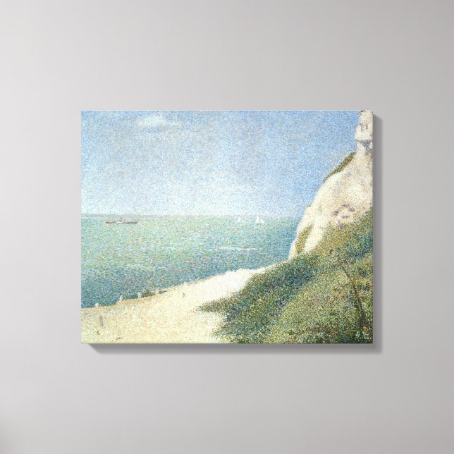 Lienzo Playa de Bas Butin, Honfleur, 1886 (Anverso)