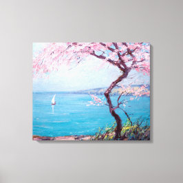 Lienzo Playa de Biarritz, Francia (por Kimon Loghi)