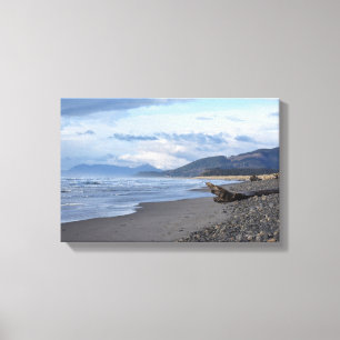 Lienzo Playa de Cape Meares, frente al norte