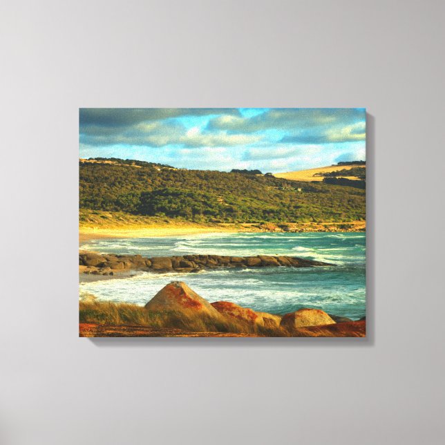 Lienzo Playa de Emita | Isla Flinders, Tasmania (Anverso)