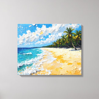 Lienzo Playa de Isla Tropical | Oce costero
