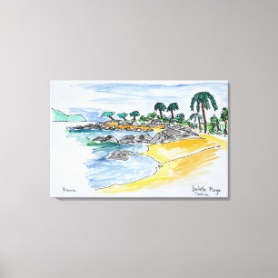 Lienzo Playa de Isolella, Ajaccio  Córcega, Francia