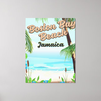 Lienzo Playa de la bahía de Boston, Jamaica