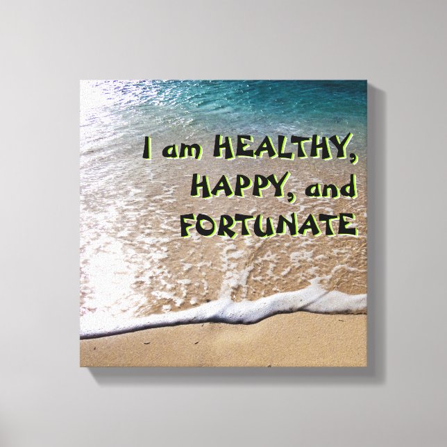 Lienzo Playa de la Ley de Atracción (Anverso)