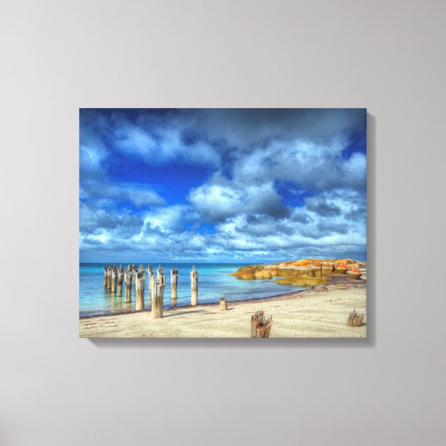 Lienzo Playa de Lillies | Wybalena, isla Flinders (Anverso)