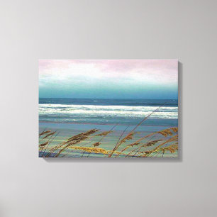 Lienzo Playa de Litchfield, isla de Pawleys envuelta en t