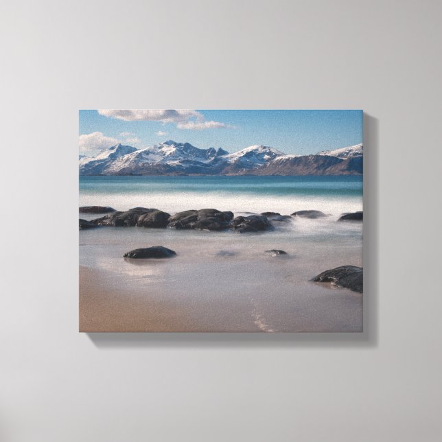 Lienzo Playa de Lofoten Vikten (Anverso)