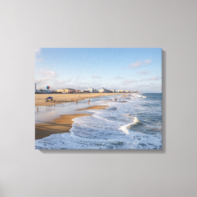 Lienzo Playa de Ocean City, Maryland (Anverso)