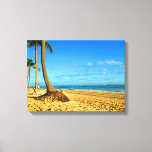 Lienzo PLAYA DE PUNTA CANA EN CANVAS 20 "x 16"