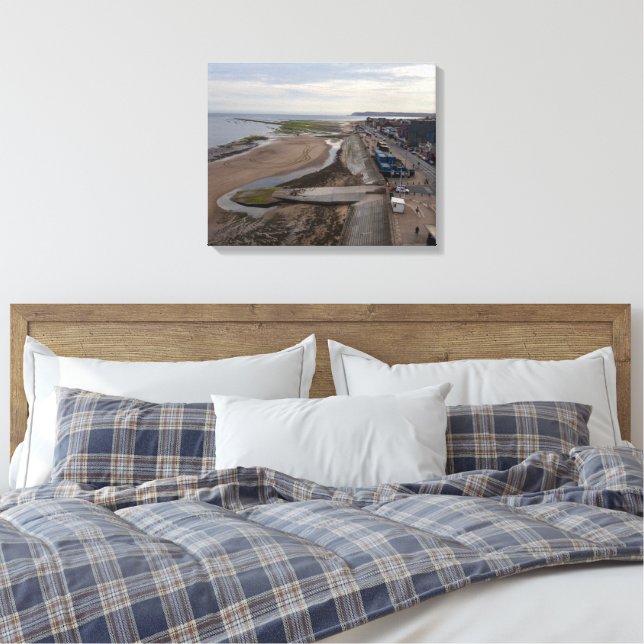 Lienzo Playa de Redcar desde el Beacon (Insitu(Dormitorio))