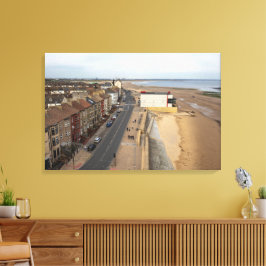 Lienzo Playa de Redcar desde el Beacon