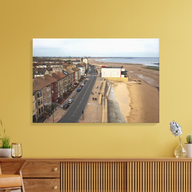 Lienzo Playa de Redcar desde el Beacon (Insitu (Sala de estar))