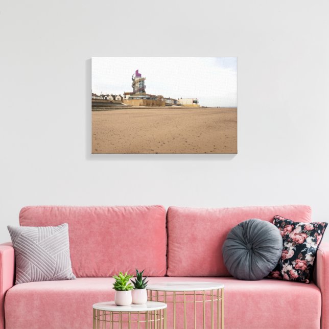 Lienzo Playa de Redcar y Beacon (Insitu (Sala de estar))