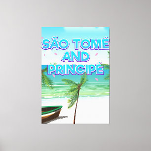 Lienzo Playa de Santo Tomé y Príncipe
