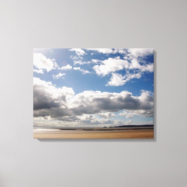 Lienzo Playa de Swansea Bay (Anverso)