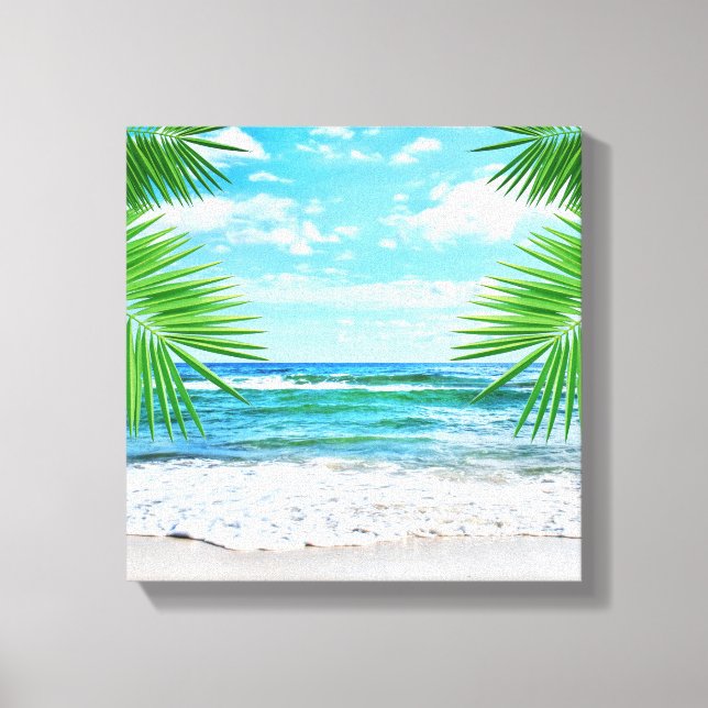 Lienzo Playa de tela Art-Tropical (Anverso)