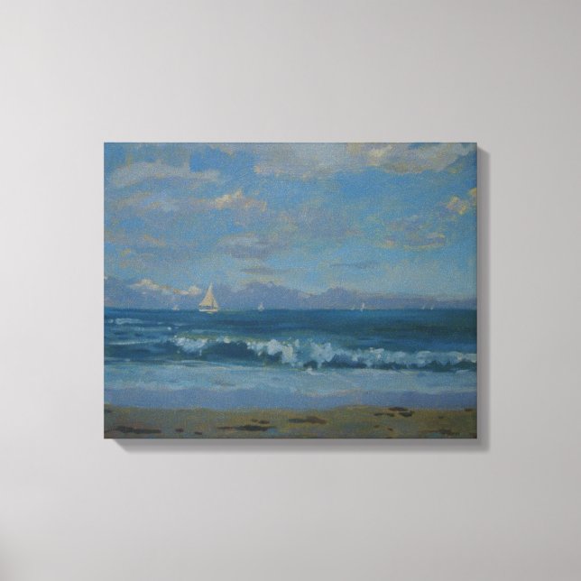 Lienzo Playa de Thurlestone (Anverso)