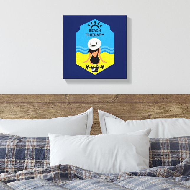 Lienzo Playa de Verano Esencial (Insitu(Dormitorio))