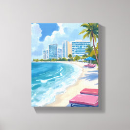 Lienzo Playa del Sur Miami Florida