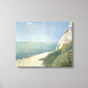 Lienzo Playa en Bas Butin, Honfleur, 1886