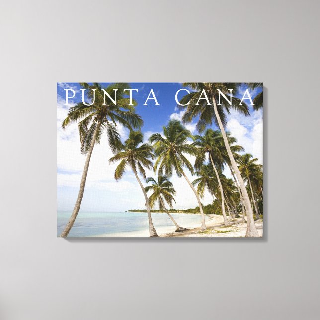 Lienzo Playa en Punta Cana | República Dominicana (Anverso)