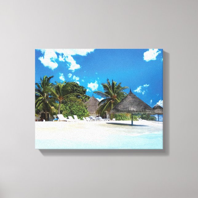 Lienzo Playa Exótica (Anverso)