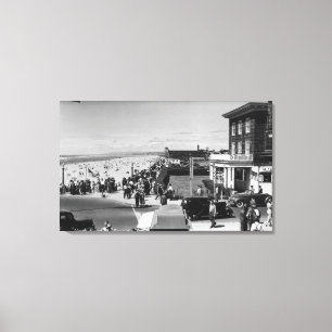 Lienzo Playa, fotografía del norte de la opinión de