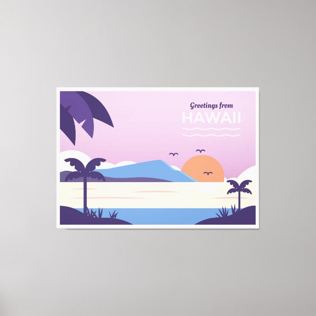 Lienzo Playa Hawaii (Anverso)