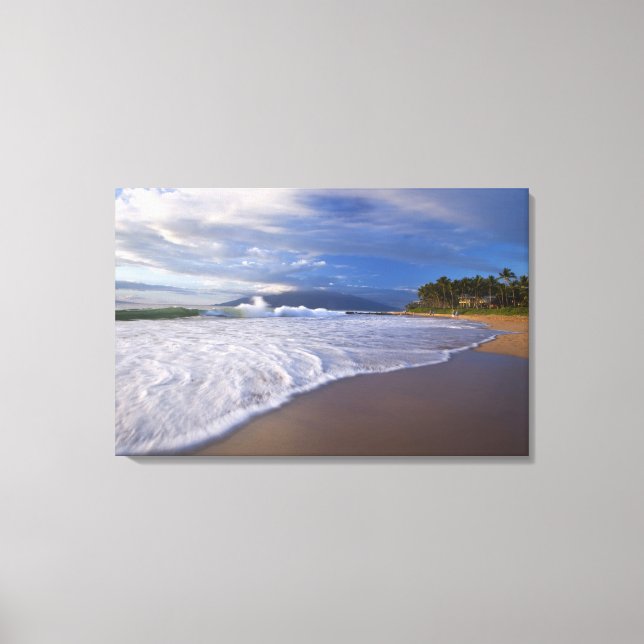 Lienzo Playa Kihei, Maui, Hawái, EE. UU. (Anverso)