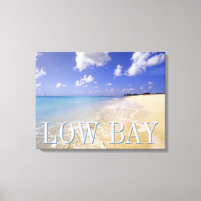 Lienzo Playa Low Bay, Barbuda, Antigua (Anverso)