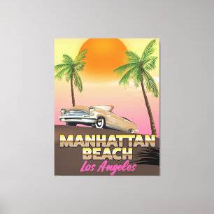 Lienzo Playa Manhattan Los Ángeles