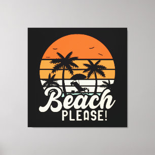 Lienzo Playa Por Favor