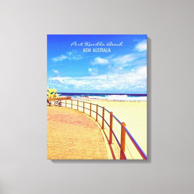 Lienzo Playa Port Kembla Wollongong NSW (Anverso)