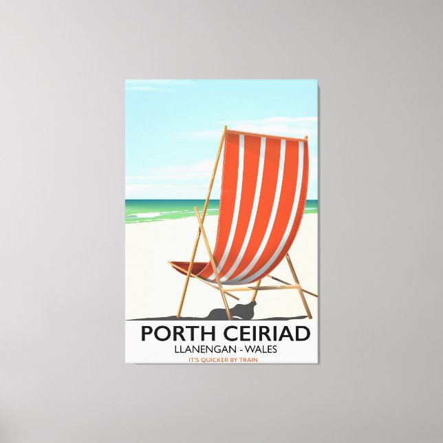 Lienzo Playa Porth Ceiriad Gales (Anverso)