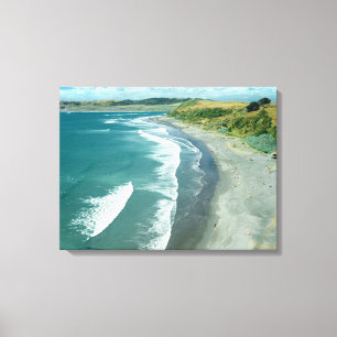 Lienzo Playa Raglan, Nueva Zelanda, por Bruce Stanfield