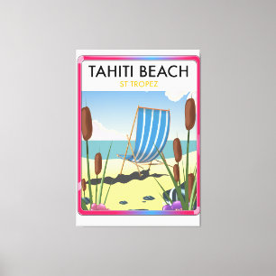 Lienzo Playa Tahití st tropez