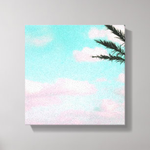 Lienzo Playa Tropical, Dreamy Ocean View, Palm