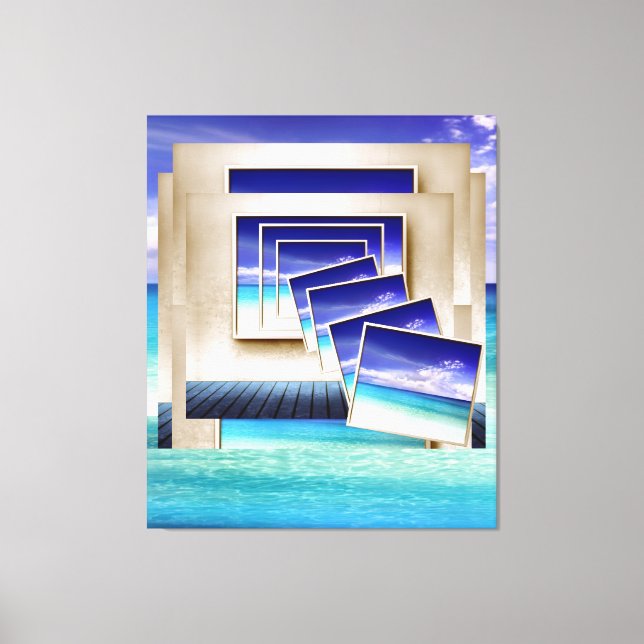 Lienzo Playa: Una imagen interna (Anverso)