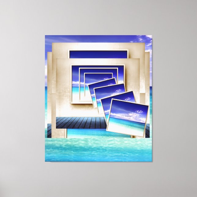 Lienzo Playa: Una imagen interna (Anverso)