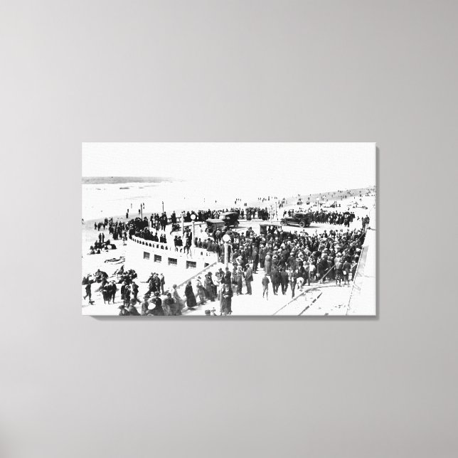 Lienzo Playa y paseo marítimo Fotografía 2 (Anverso)