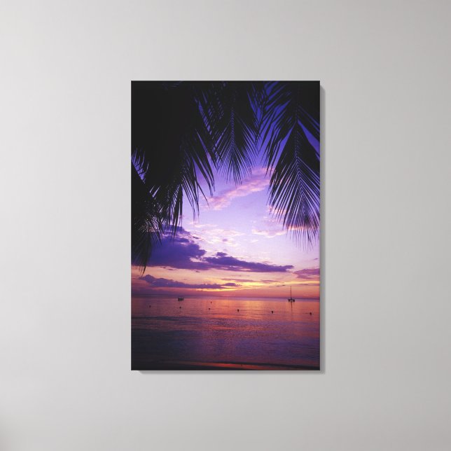 Lienzo Playas en Negril, Jamaica 3 (Anverso)