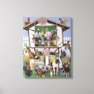 Lienzo Playhouse de animales