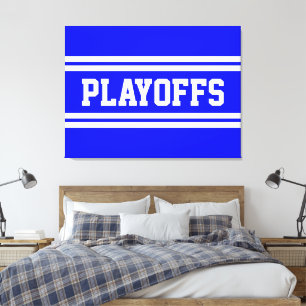 Lienzo PLAYOFFS Atlético Azul Brillante Blanco Deportivo