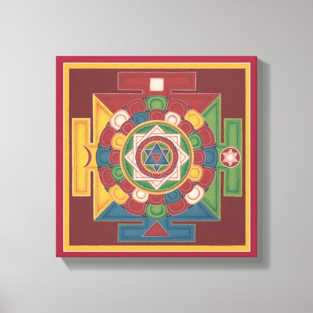 Lienzo PLAZA CANVAS - Mandala de los 5 Elementos (Anverso)