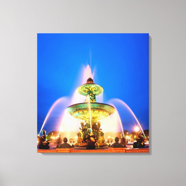 Lienzo Plaza de la Concordia, París, Francia (Anverso)